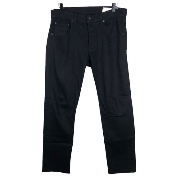Rag & Bone Standard Issue Fit 1 Skinny Leg Mens Black Button Fly Jeans Size 31